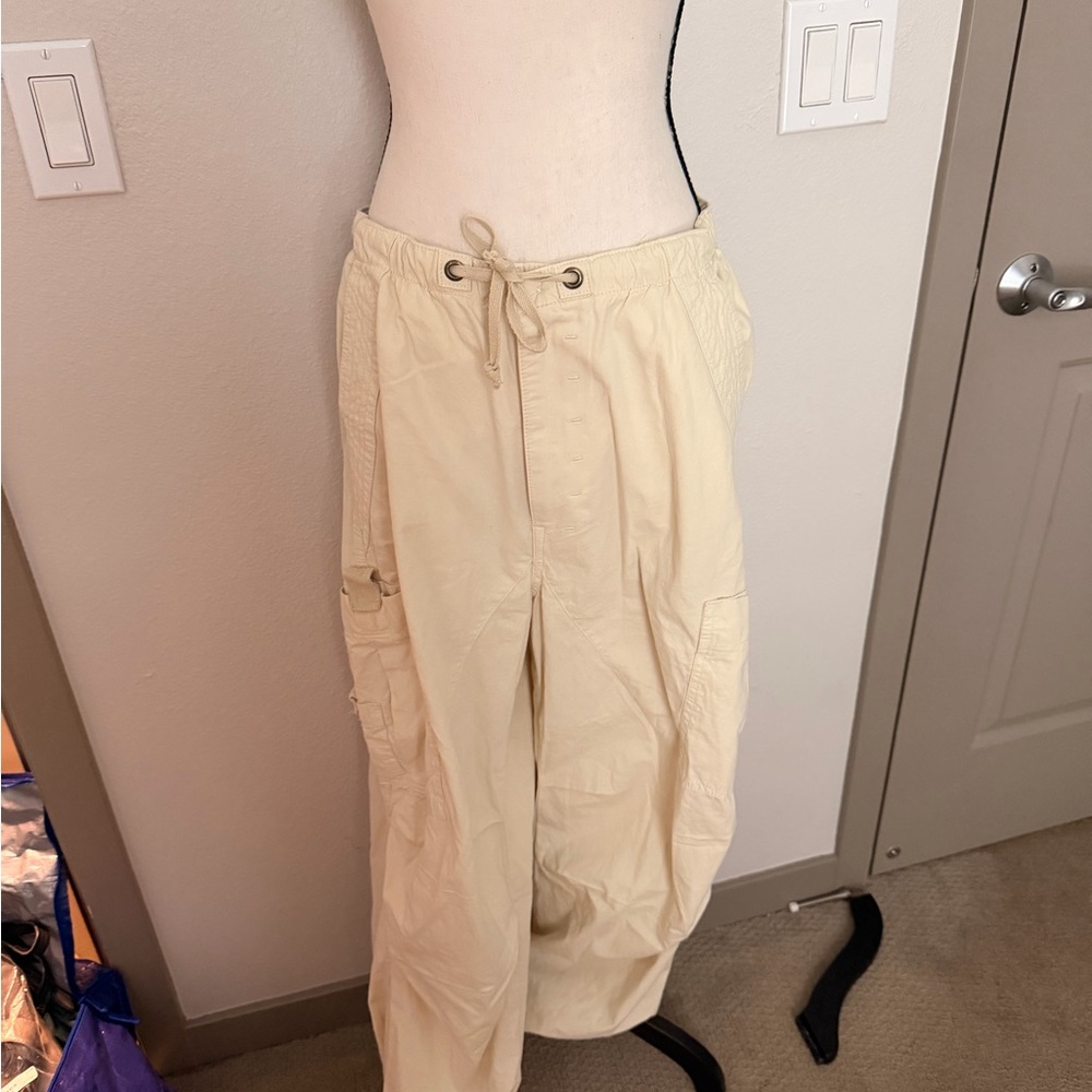 Jaded London Cream Wide Leg Pants